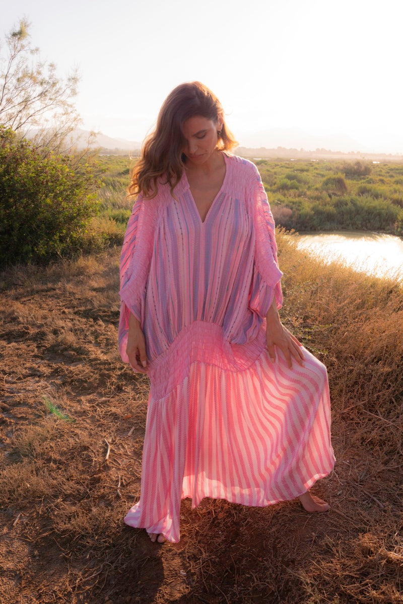 ワンピース apolina konnie kaftan 2-3y Olimpia Smocked Kaftan– pītusa