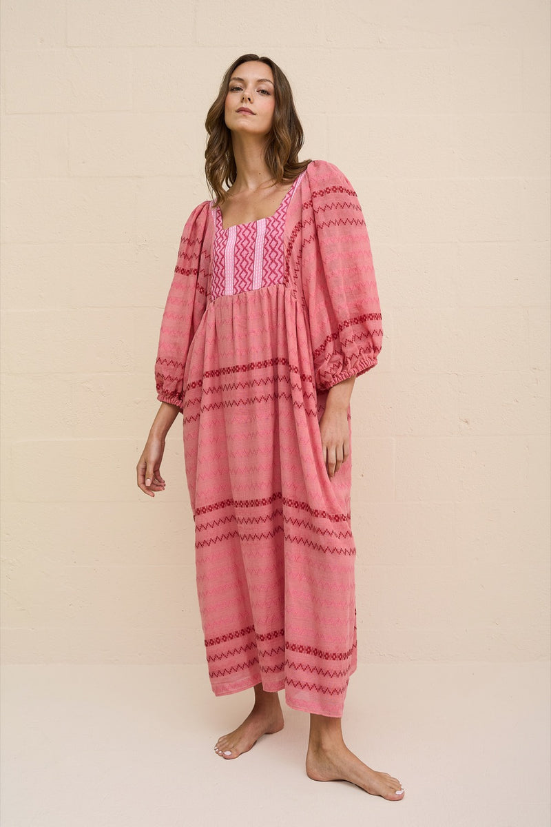 Patchwork Prairie Dress Blue / STANDARD