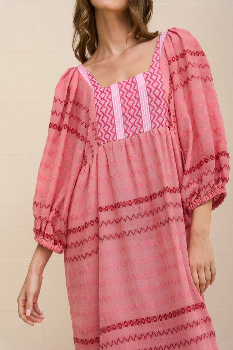 Patchwork Prairie Dress Pink / PETITE Patchwork Prairie Dress Pink / PETITE
