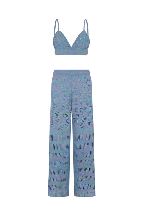 Knit Triangle Top & Pant Set