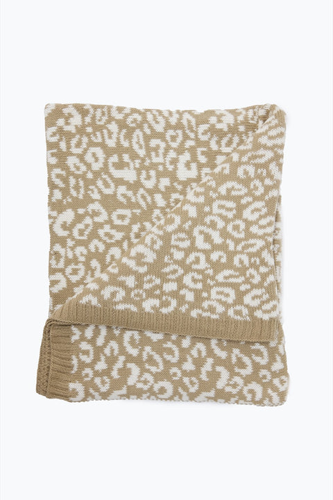 Chunky Cheetah Cotton Blanket