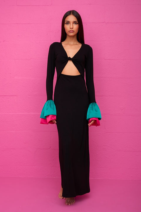 Alara Knotted Cutout Dress