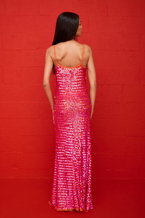 Ariel Sequin Slip Dress