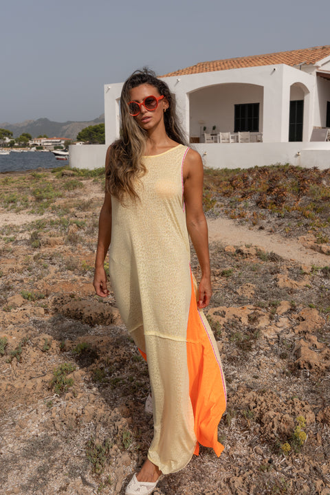 Back Cowl Neck Maxi Dress
