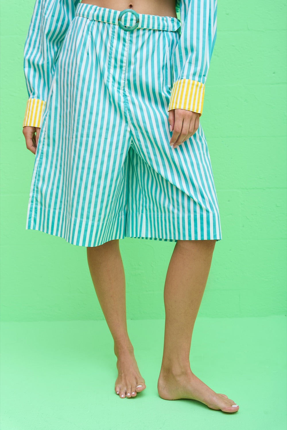 Colorblock Bermuda Shorts– pītusa