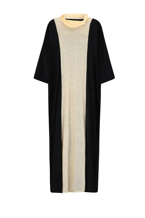 Colorblock Cowl Neck Kaftan