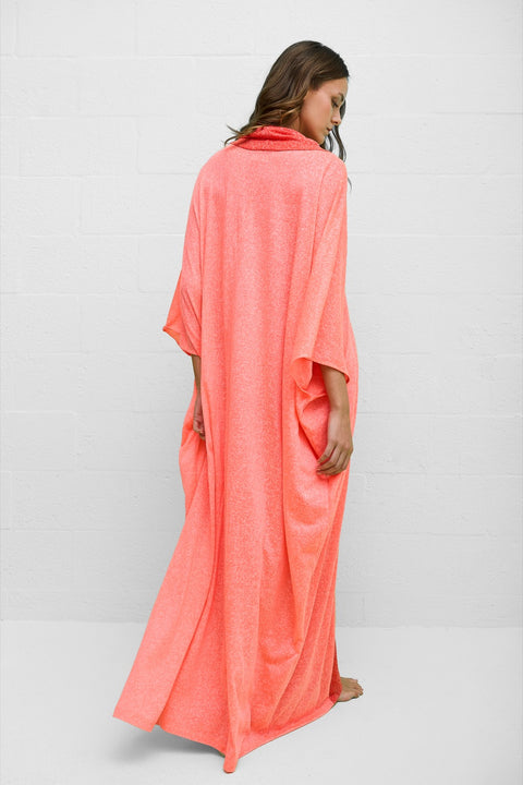Colorblock Cowl Neck Kaftan
