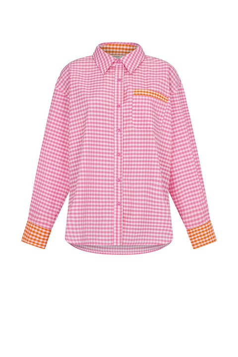 Colorblock Button Down Shirt