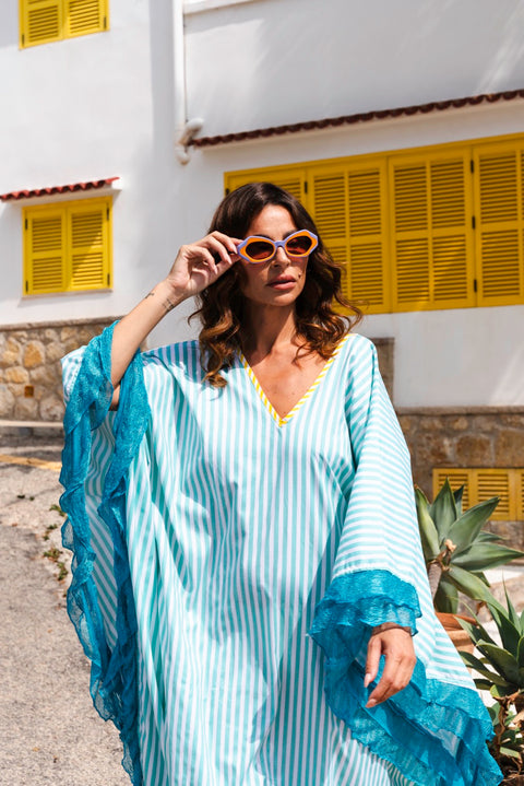 Colorblock Ruffle Sevillana