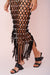 Crochet Beaded Asymmetric Dress