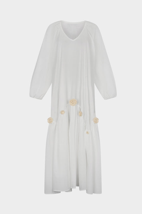 Crochet Flower Boho Dress