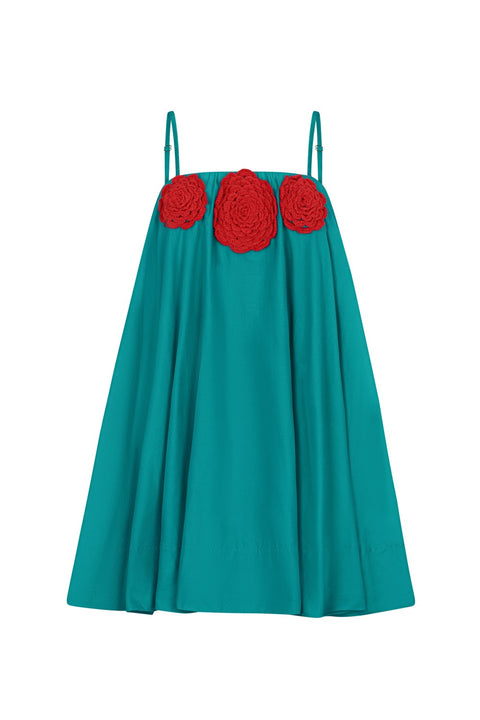 Crochet Flower Tea Dress