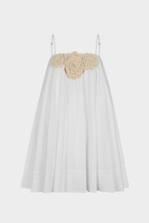 Crochet Flower Tea Dress