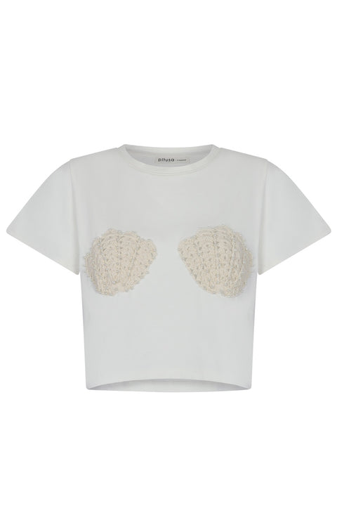 Crochet Motif T-Shirt