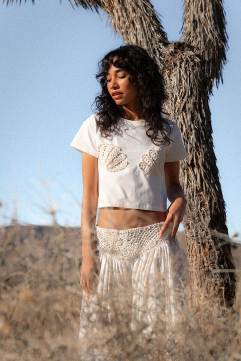Crochet Motif T-Shirt