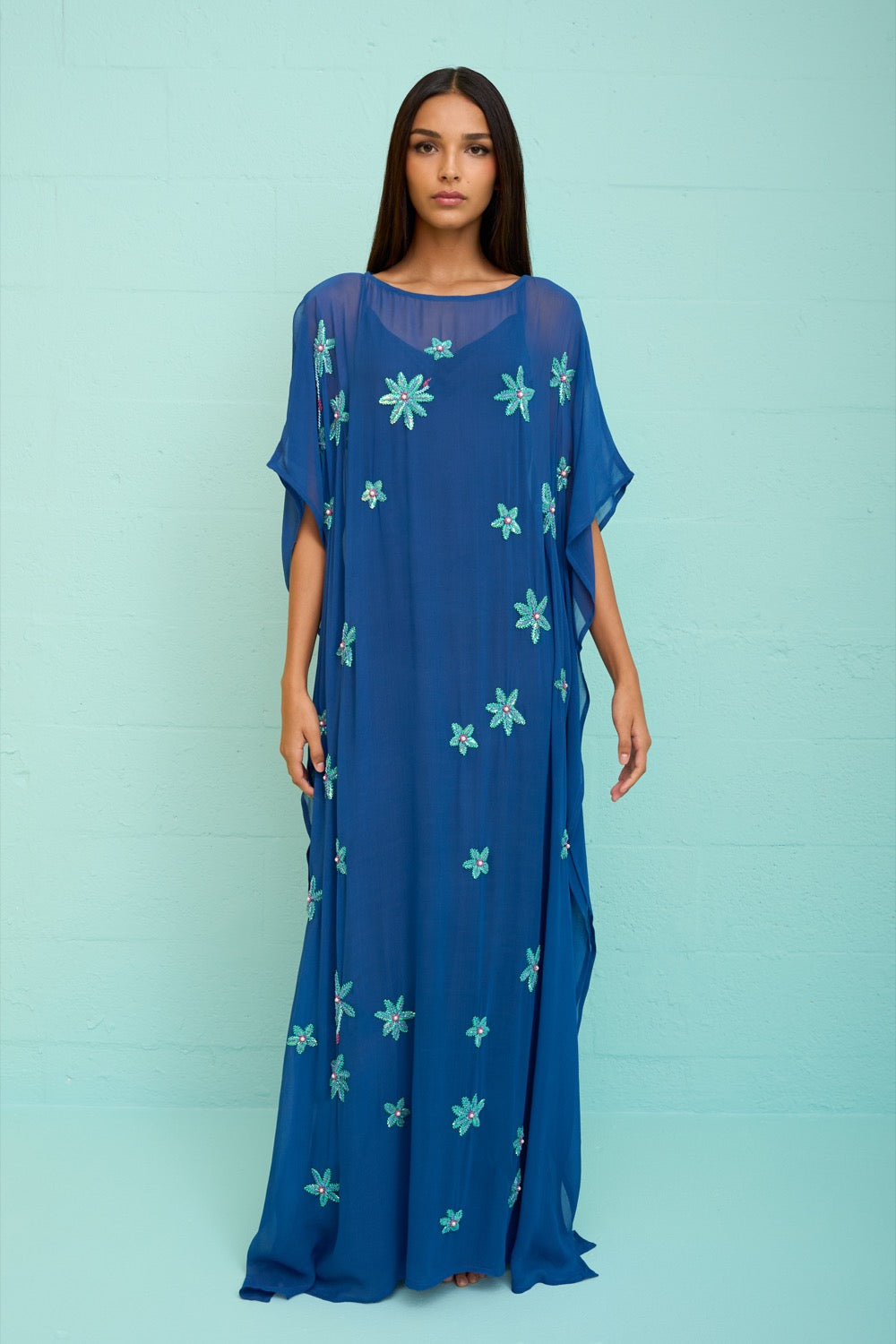Cordelia Beaded Kaftan Orange / PETITE Cordelia Beaded Kaftan Orange / PETITE