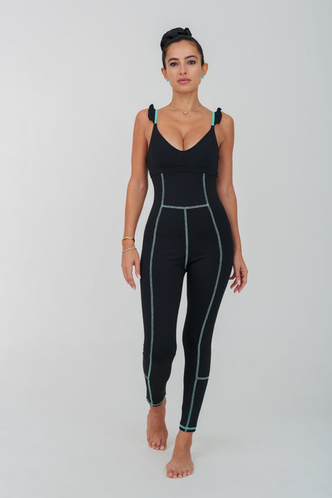 Contrast Stitch Jumpsuit