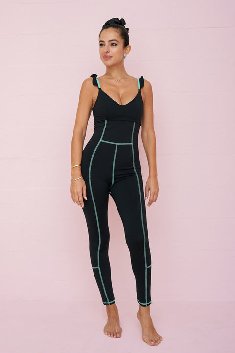 Contrast Stitch Jumpsuit