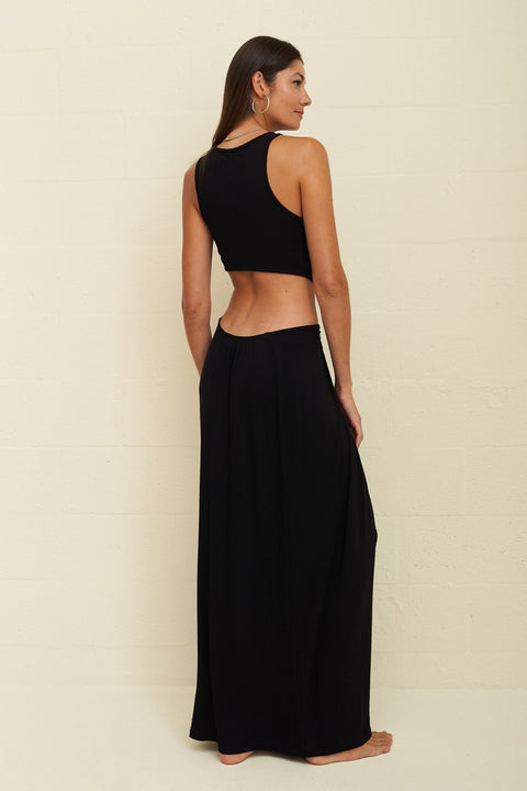 Robe torsadée à découpes