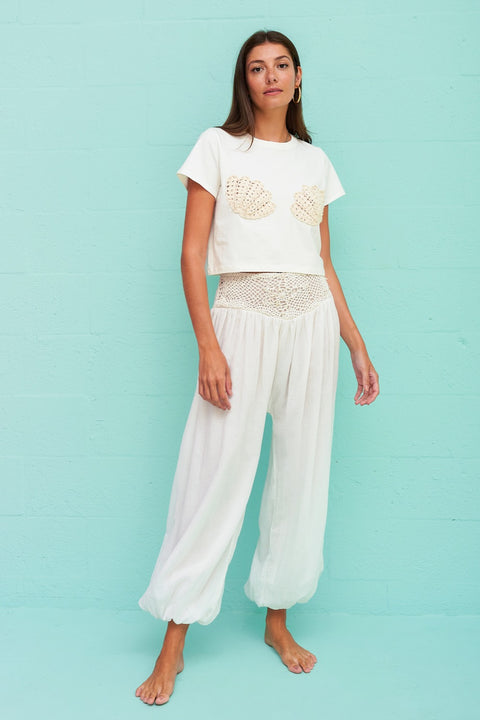 Crochet Motif T-Shirt