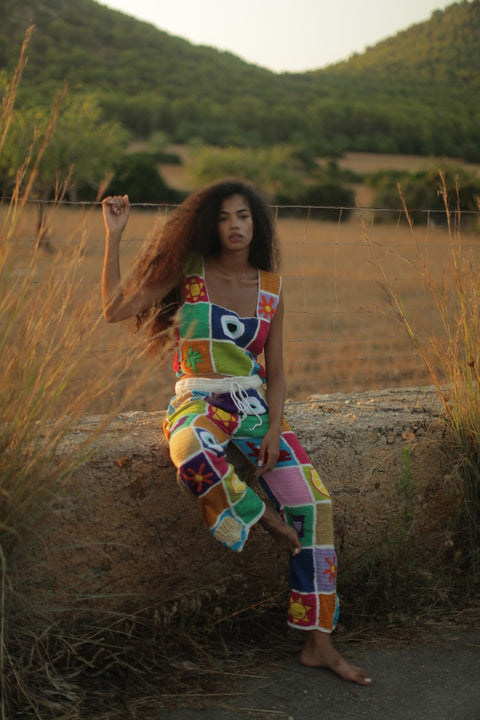 Crochet Patchwork Pants