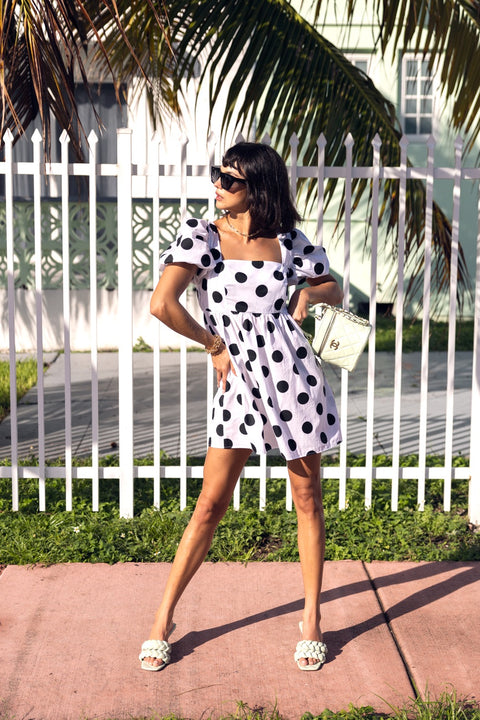 Robe nuisette à pois