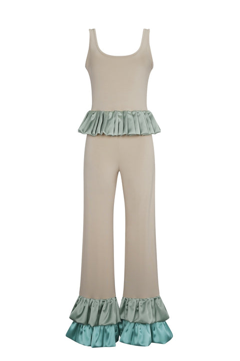 Delphi Satin Peplum Pant