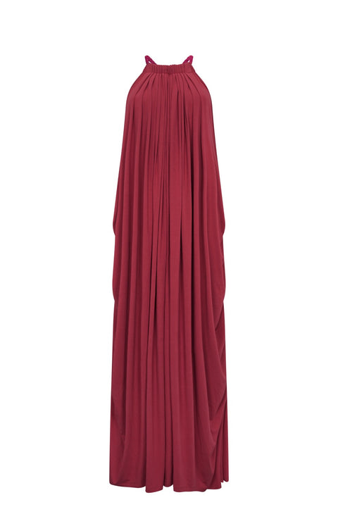 Goddess Draped Halter Maxi