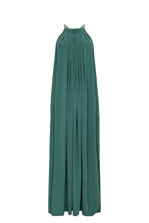 Goddess Draped Halter Maxi