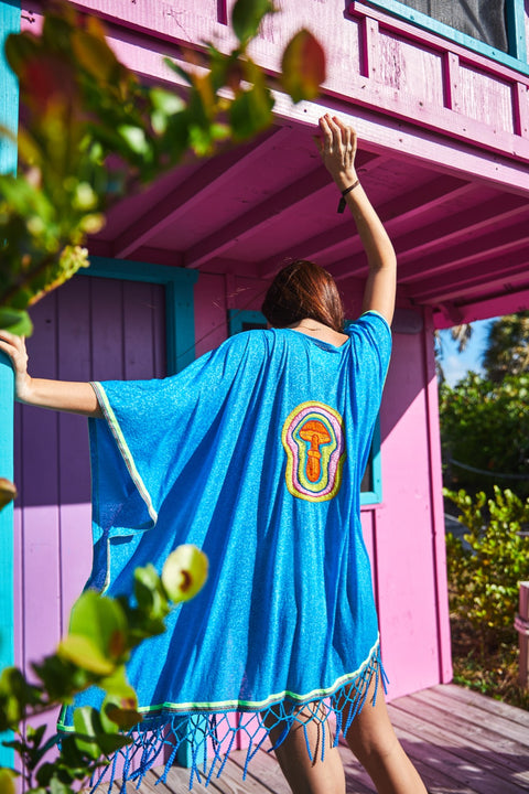 Selva Motif Embroidered Kimono