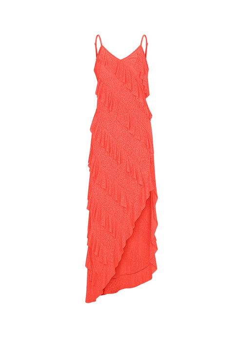 Mermaid Asymmetric Ruffle Dress