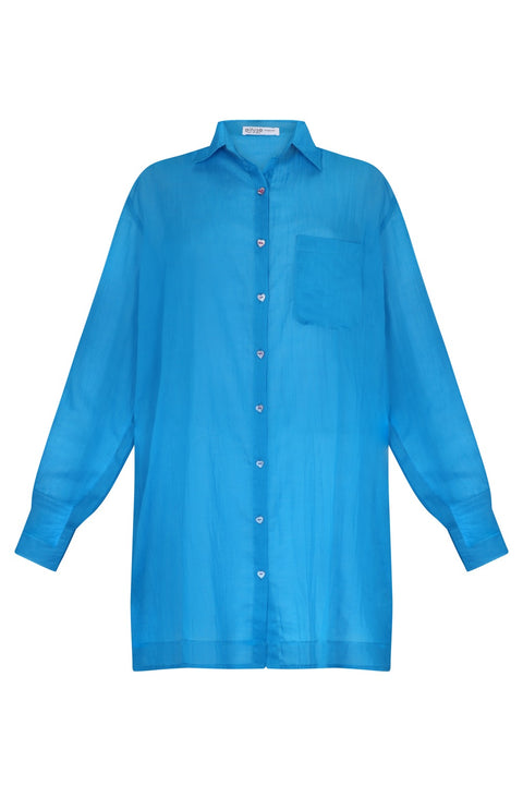 Motif Button Shirtdress