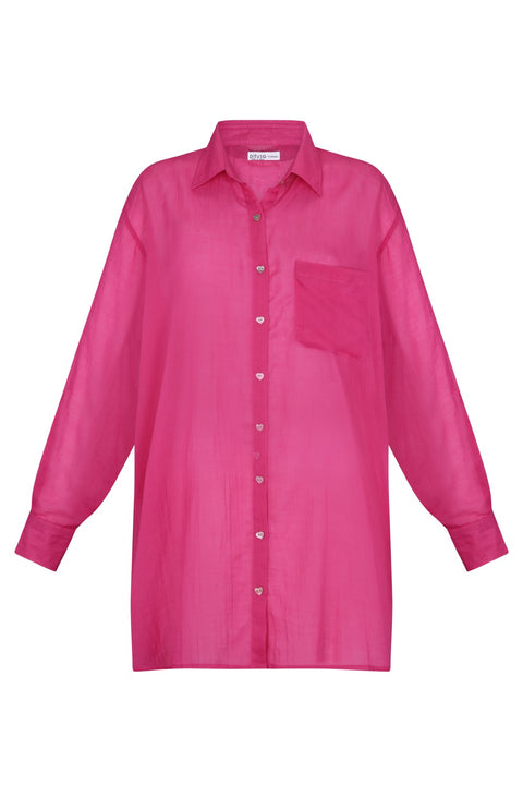 Motif Button Shirtdress