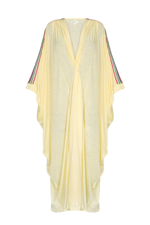 Mesh Twist Front Kaftan