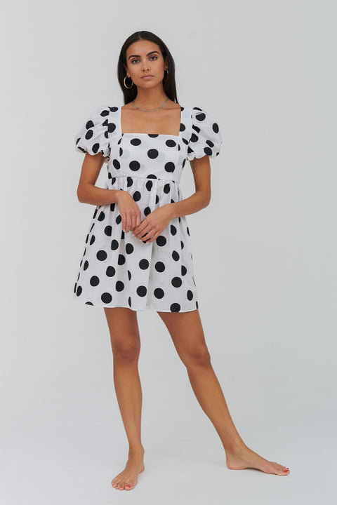 Robe nuisette à pois