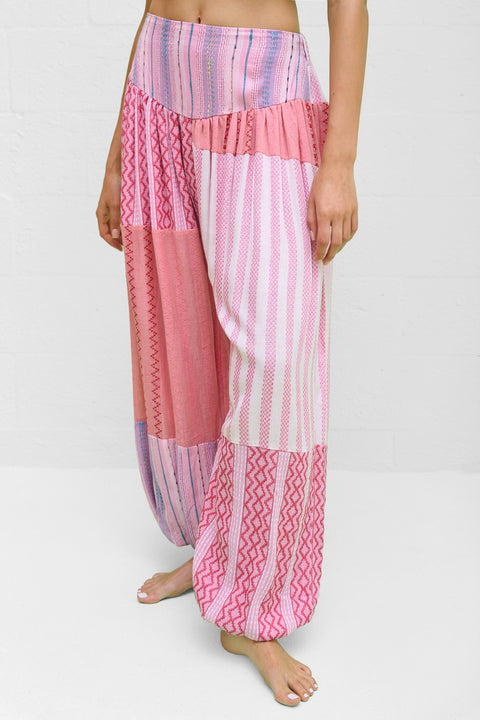 Patchwork Aladdin Pants