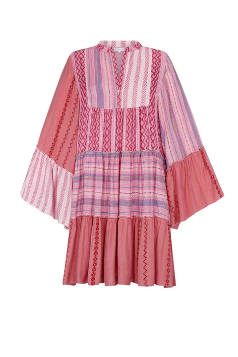 Patchwork Mini Boho Dress