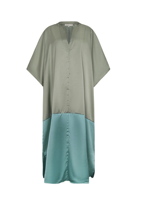 Satin Colorblock Kaftan