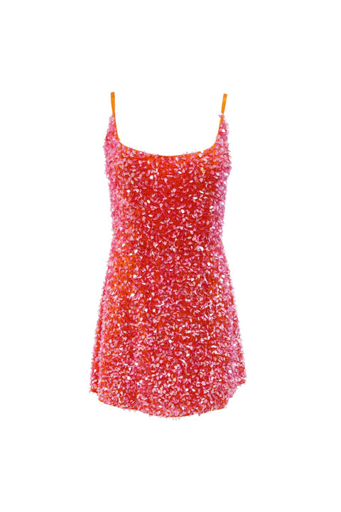 Sea Glass Sequin Mini Dress