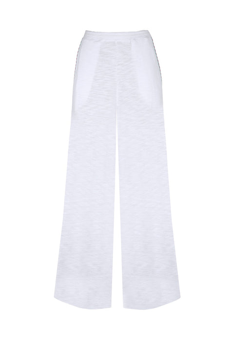 Slub Knit Wide Leg Pants