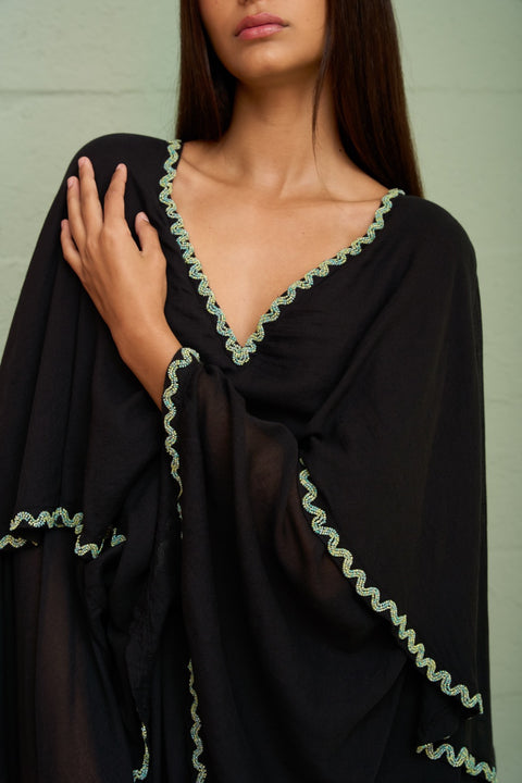 Soleil Beaded Tiered Kaftan