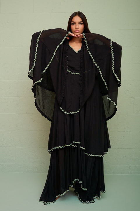 Soleil Beaded Tiered Kaftan