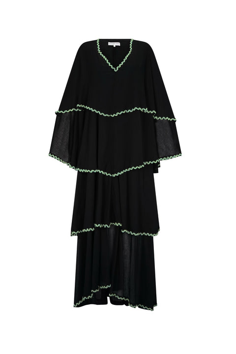 Soleil Beaded Tiered Kaftan