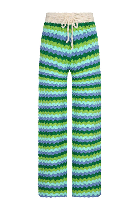 Shell Waves Crochet Pants