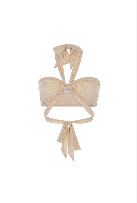 Double Tie Bandeau Top