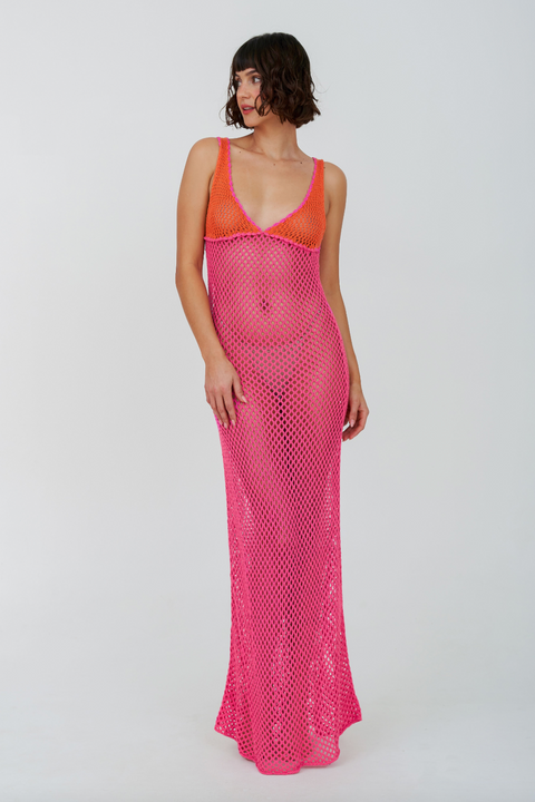 Crochet Colorblock Siren Dress