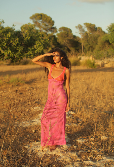 Crochet Colorblock Siren Dress