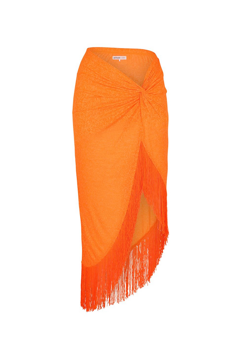 Fringed Sarong Skirt