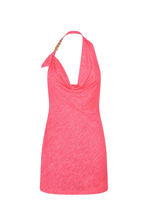 Mini Cowl Neck Dress