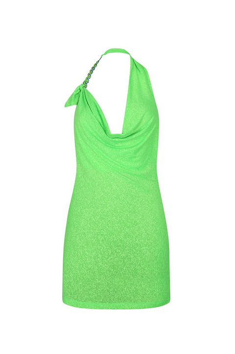 Mini Cowl Neck Dress